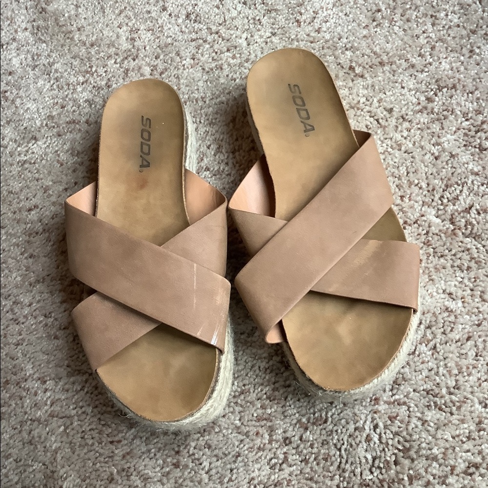 Wedge Sandals.